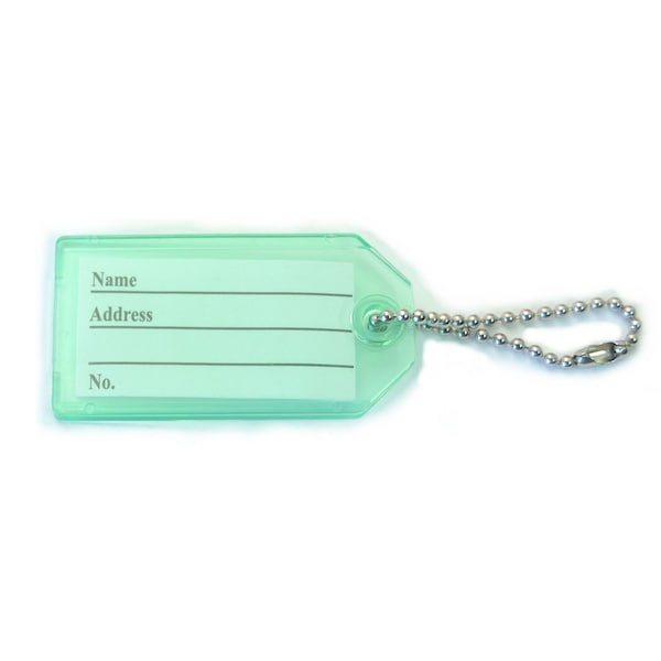 Midwest Fastener Blue Chain Key Tags with Chains 5PK 35541 Zoro